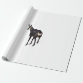 Minimalistische Alpine Chamois berggeit op sneeuw Cadeaupapier (Uitgerold)