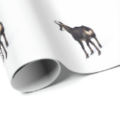 Minimalistische Alpine Chamois berggeit op sneeuw Cadeaupapier (Rol Hoek)