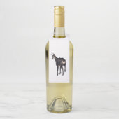 Minimalistische Alpine Chamois berggeit op sneeuw Flessenhanger (Op fles)