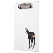 Minimalistische Alpine Chamois berggeit op sneeuw Klembord (Links)