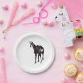 Minimalistische Alpine Chamois berggeit op sneeuw Papieren Bordje (Feest)