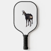 Minimalistische Alpine Chamois berggeit op sneeuw Pickleball Paddle (Voorkant)