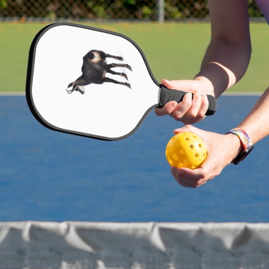 Minimalistische Alpine Chamois berggeit op sneeuw Pickleball Paddle (Insitu)