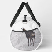 Minimalistische Alpine Chamois berggeit op sneeuw Plunjezak (Rechts)