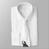 Minimalistische Alpine Chamois berggeit op sneeuw Stropdas (Gebonden)