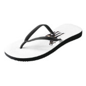 Minimalistische Alpine Chamois berggeit op sneeuw Teenslippers (Schuin)