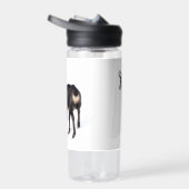 Minimalistische Alpine Chamois berggeit op sneeuw Waterfles (Rechts)