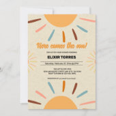 Minimalistische ambacht komt hier het Son-Baby sho Kaart (Voorkant)