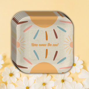 Minimalistische ambacht komt hier het Son-Baby sho Papieren Bordje