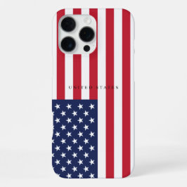 Minimalistische Amerikaanse Vlag van de Verenigde iPhone 16 Pro Max Hoesje