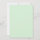 Minimalistische Amethist Wilde Bloem Bruiloft Kaart (Achterkant)