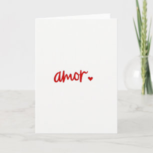 Minimalistische Amor Valentijnskaart Kaart