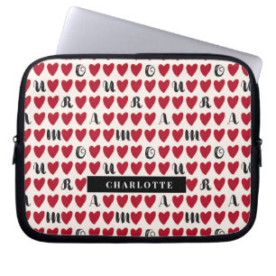 Minimalistische Amour Heart Pattern Laptop Mouwen Sleeve