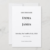 Minimalistische Ampersand-huwelijk | Bewaar de dat Save The Date (Voorkant)