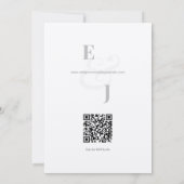 Minimalistische Ampersand-huwelijk | Bewaar de dat Save The Date (Achterkant)