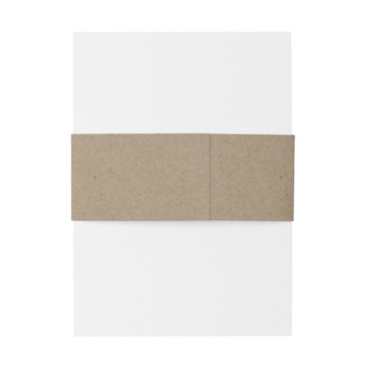 Minimalistische Ampersand Namen Bruiloft Kraft Rus Uitnodigingen Wikkel (Achterkant Voorbeeld)