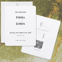 Minimalistische Ampersand Save the Date | Trouwkaa
