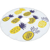 Minimalistische ananas, kleurrijk abstract design. kerstboom rok (Gekanteld)