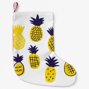 Minimalistische ananas, kleurrijk abstract design. kleine kerstsok