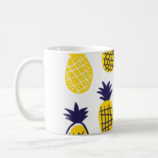 Minimalistische ananas, kleurrijk abstract design. koffiemok