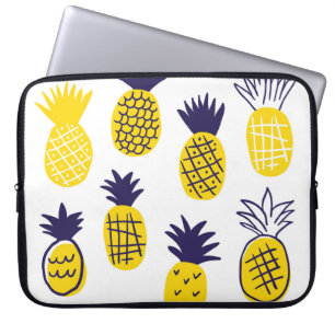 Minimalistische ananas, kleurrijk abstract design. laptop sleeve