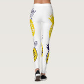 Minimalistische ananas, kleurrijk abstract design. leggings (Achterkant)