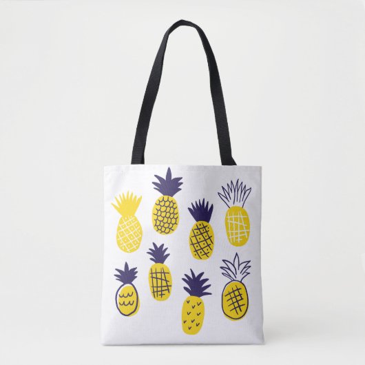 Minimalistische ananas, kleurrijk abstract design. tote bag (Voorkant)