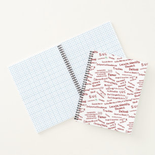 Minimalistische Anatomie Patroon - Medische Studen Notitieboek
