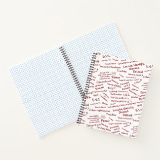 Minimalistische Anatomie Patroon - Medische Studen Notitieboek