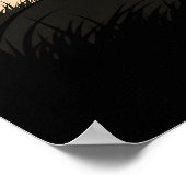 Minimalistische Anime Draak Poster (Hoek)