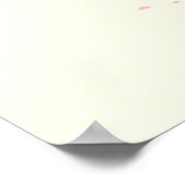 Minimalistische Anime Vos Geest Poster (Hoek)