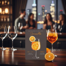 Minimalistische Aperol Spritz Bachelorette Party