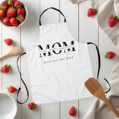 Minimalistische apron met naam voor mama schort