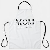 Minimalistische apron met naam voor mama schort (Voorkant)