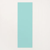 Minimalistische aqua blue aangepaste naam yogamat (Achterkant)