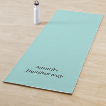 Minimalistische aqua blue aangepaste naam