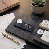 Minimalistische Arch Zwar Goud Script Logo Onroere Naamplaatje