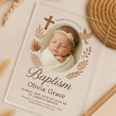 Minimalistische Arched Acryl Doop Uitnodiging