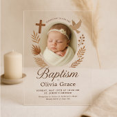 Minimalistische Arched Acryl Doop Uitnodiging