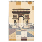 Minimalistische architectonische bezienswaardighed kalender (Jan 2027)