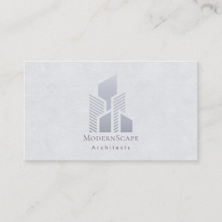 Minimalistische architecturale Logo (LT Blauw-Grij Visitekaartje