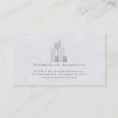 Minimalistische architecturale Logo (LT Blauw-Grij Visitekaartje (Achterkant)