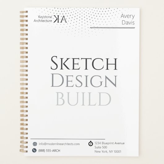 Minimalistische Architectuur 2026 Kalender en Proj Planner (Voorkant)