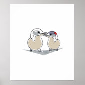 minimalistische Arctische Stern Liefdeposter Poster (Voorkant)