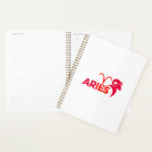 Minimalistische Aries-sterrenbeeld Rode Grafische Planner (Display)