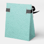 Minimalistische Art Deco Blue Custom Wedding Bedankdoosjes (Achterkant)