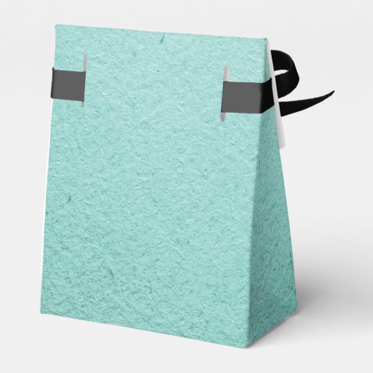 Minimalistische Art Deco Blue Custom Wedding Bedankdoosjes (Achterkant)