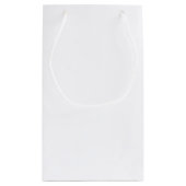 Minimalistische Art Deco White Custom Wedding Klein Cadeauzakje (Achterkant)