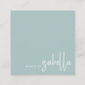 Minimalistische Artiest Script Make-up Artiest Dus Vierkante Visitekaartje (Voorkant)