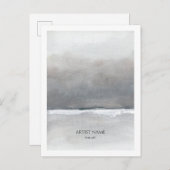 Minimalistische Artist Briefkaart Sjabloon (Voorkant / Achterkant)